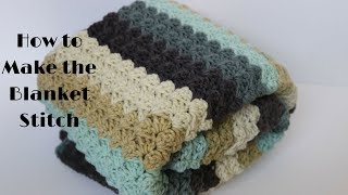 How to Make the Blanket Stitch Crochet 101 Series  Easy Crochet Tutorial [upl. by Ahsirk]