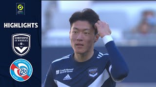 FC GIRONDINS DE BORDEAUX  RC STRASBOURG ALSACE 4  3  Highlights  GdB  RCSA  20212022 [upl. by Linis]