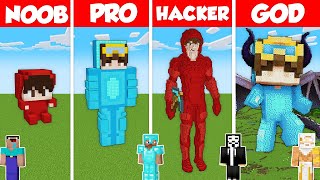 CASH AND NICO STATUE BUILD CHALLENGE  Minecraft Battle NOOB vs PRO vs HACKER vs GOD  Animation [upl. by Clarita]