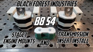 Audi B8 S4  Black Forest Industries Engine Mounts amp Transmission Insert Install [upl. by Pickering]