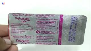 Ketogare Tablet  Ketoconazole Tablets  Ketoconazole 200mg Tablets Uses  Ketogare Tablet Uses Dose [upl. by Siloam395]