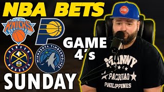 NBA Playoff Picks  Knicks vs Pacers amp Nuggets vs Timberwolves Bets with Kyle Kirms Sunday May 12 [upl. by Aiht]