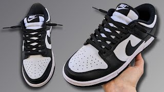 HOW TO LACE NIKE DUNK 1 LOWS LOOSELY BEST WAY [upl. by Ettevol]