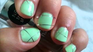 Brown amp GreenShort Nails  Marron amp Vert Ongles Courtswmv [upl. by Ruthy]