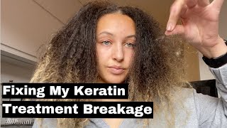 How I Fixed My Keratin Treatment Damage  Aphogee 2 Step Treatment [upl. by Niamor]