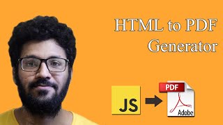 HTML to PDF using JavaScript [upl. by Otiv]