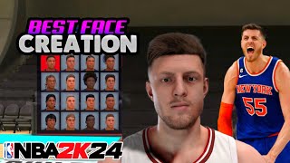 BEST ISAIAH HARTENSTEIN NBA 2K24 FACE CREATION TUTORIAL [upl. by Airotcivairam842]