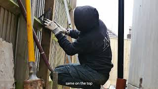 How to install fence posts around arris rails  How to mark it out [upl. by Nnairahs684]