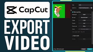 How To Export Video In CapCut PC  2024 [upl. by Irahcaz]