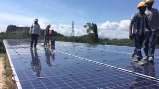 Malaysian solar park with solar panels from SoliTek [upl. by Jennine]