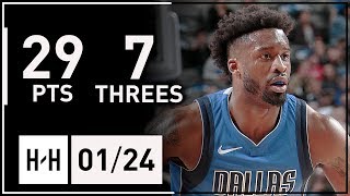 Wesley Matthews Full Highlights vs Rockets  29 Pts  January 24 2018  201718 NBA Season [upl. by Gnni145]