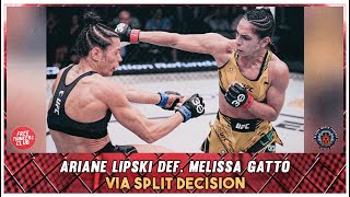 Ariane Lipski edges out close decision against Melissa Gatto at UFCVegas76  Bloody Water Podcast [upl. by Hasina]