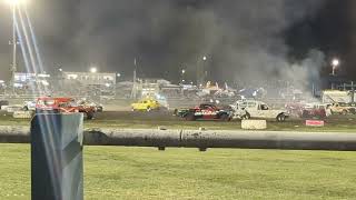 Beaudesert show 2023 demolition derby [upl. by Allsun201]