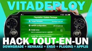 TUTO VITADEPLOY  Downgrade PS Vita 374 vers 365  Henkaku Enso  Plugins amp Homebrew Pack 2023 FR [upl. by Jasisa]