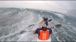 Amazing Winter Downwind Paddling Mania [upl. by Artiek]