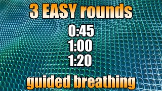 Easy Guided Breathing  3 rounds Wim Hof Breathwork [upl. by Ssitnerp]