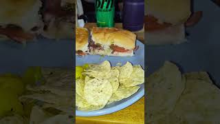 country cookin with Casey the sub I got for my Birthday yall it tastes like pizza try it mancinos [upl. by Marnie]