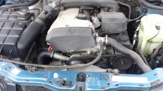 MERCEDESBENZ C180 W202 18 LITER ENGINE STARTING RUNNING EXHAUST SOUND [upl. by Ynes]