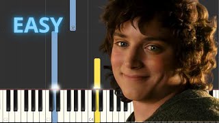 Concerning Hobbits  The Shire Theme  The Lord of The Rings  EASY Piano Tutorial [upl. by Hodge]