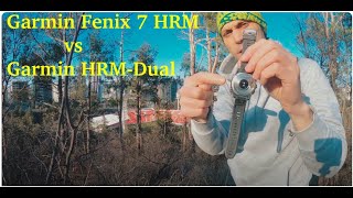 Garmin Fenix 7 vs HRM Dual [upl. by Antsirhc]