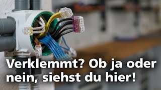 Verbindungsklemmen Wie sehe ich ob der Draht richtig sitzt FAQ DE HelaCon Plus Mini [upl. by Cyma]