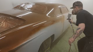 Painting the 1950 Ford the tarp was a BIG mistake 😵‍💫 [upl. by Peck]