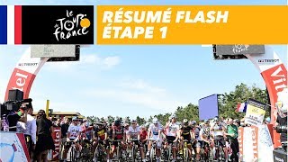 Résumé Flash  Étape 1  Tour de France 2018 [upl. by Mialliw]