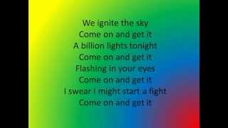 JLS Billion Lights  Lyrics [upl. by Ycnay985]