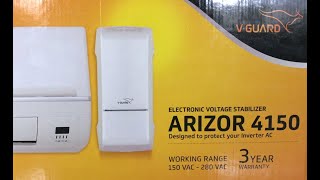 V Guard Arizor 4150 Stabilizer for Inverter AC Unboxing [upl. by Durrace]