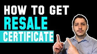 How To Get A Resale Certificate amp Tax Exemption For Wholesale Dropshipping [upl. by Niwrek]