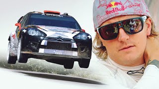 Kimi Räikkönen rallying with Citroen DS3 WRC car in Rallye Deutschland 2011 SS2 [upl. by Julita]