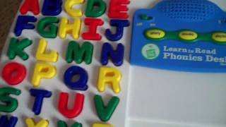 Leap Frog Learn to Read Phonics Desk System review [upl. by Ximena]