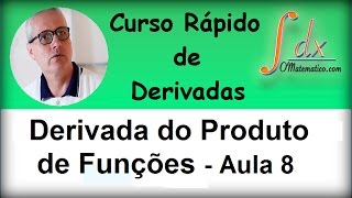 Grings  Derivada do Produto de Funções   aula 8 [upl. by Roselyn]