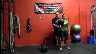 Ultimate Sandbag Training Shoulder Squat Exercise [upl. by Nilra241]