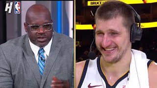 Nikola Jokic Joins Inside the NBA talks INSANE GAMEWINNER vs Warriors [upl. by Nico]