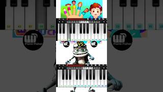 The Finger Family Song Vs Crazy Frog Axel F Song  Easy Piano Tutorial shorts [upl. by Enilamme202]