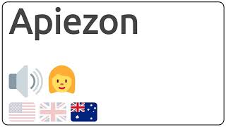 How to pronounce Apiezon in english [upl. by Nevada988]