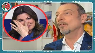 Giovanna Civitillo ha ceduto al ritocchino Il prima e il dopo della moglie di Amadeus [upl. by Hamforrd265]