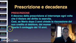 Prescrizione decadenza [upl. by Aihsiyt827]