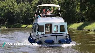 Canal boat hire on the NantesBrest Canal – Boating holidays in Brittany [upl. by Wilton]