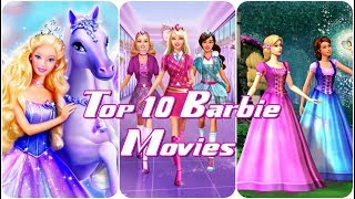 Top 10 Barbie Movies [upl. by Agemo]