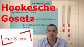 Hookesche Gesetz  Mechanik  Physik  Lehrerschmidt [upl. by Hgieleak]