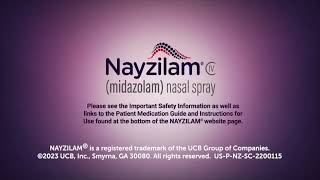 NAYZILAM® midazolam nasal spray CIV Indication and Important Safety Information [upl. by Rede]