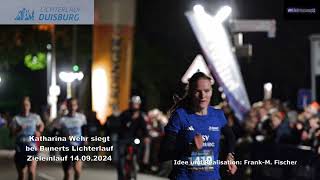 Katharina Wehr siegt bei Bunerts Lichterlauf Zieleinlauf 14092024 [upl. by Cleo321]