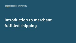 Amazon Merchant Fulfilled Orders FBM  Introduction on How to Ship Products on Your Own [upl. by Nevuer8]