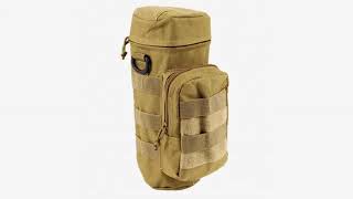 Must See Review Military MOLLE Tactical Travel Water Bottle Kettle Pouch Carry Bag Case for Outd [upl. by Shute]