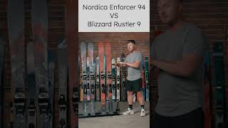 Ski Comparison 2024 Nordica Enforcer 94 vs Blizzard Rustler 9 short skireviews theskimonster [upl. by Marcille]