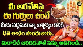 మీ ధన రేఖ ఇలా ఉంటే కనకవర్షమే  Ashok Nanda Bharathi Swamiji About Dhana Rekha  Palmistry in Telugu [upl. by Vladamar]