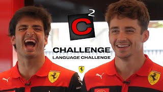 C² Challenge  Language Challenge with Carlos Sainz and Charles Leclerc [upl. by Pelagias]