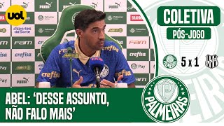 PALMEIRAS ABEL FERREIRA MANDA MENSAGEM EM COLETIVA APÓS OFENSA DE DIRETOR DO SÃO PAULO [upl. by Mehetabel]